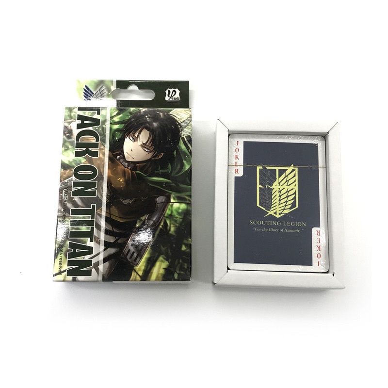 Bộ bài Tây Attack on titan 54 ảnh bài khac nhau