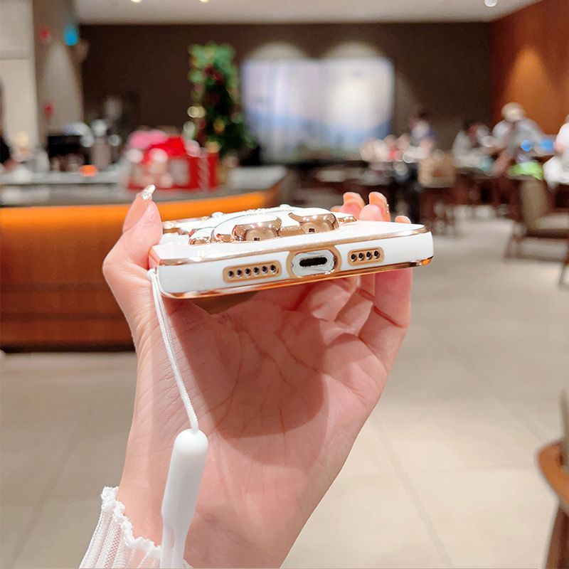 Ốp Điện Thoại Có Giá Đỡ Hình Thỏ Cho Vivo 1803 / 1808 / 1812 / 1713 / 1801 / 1724 / 1719 / 1609 / 1601 / 1612 / 1611