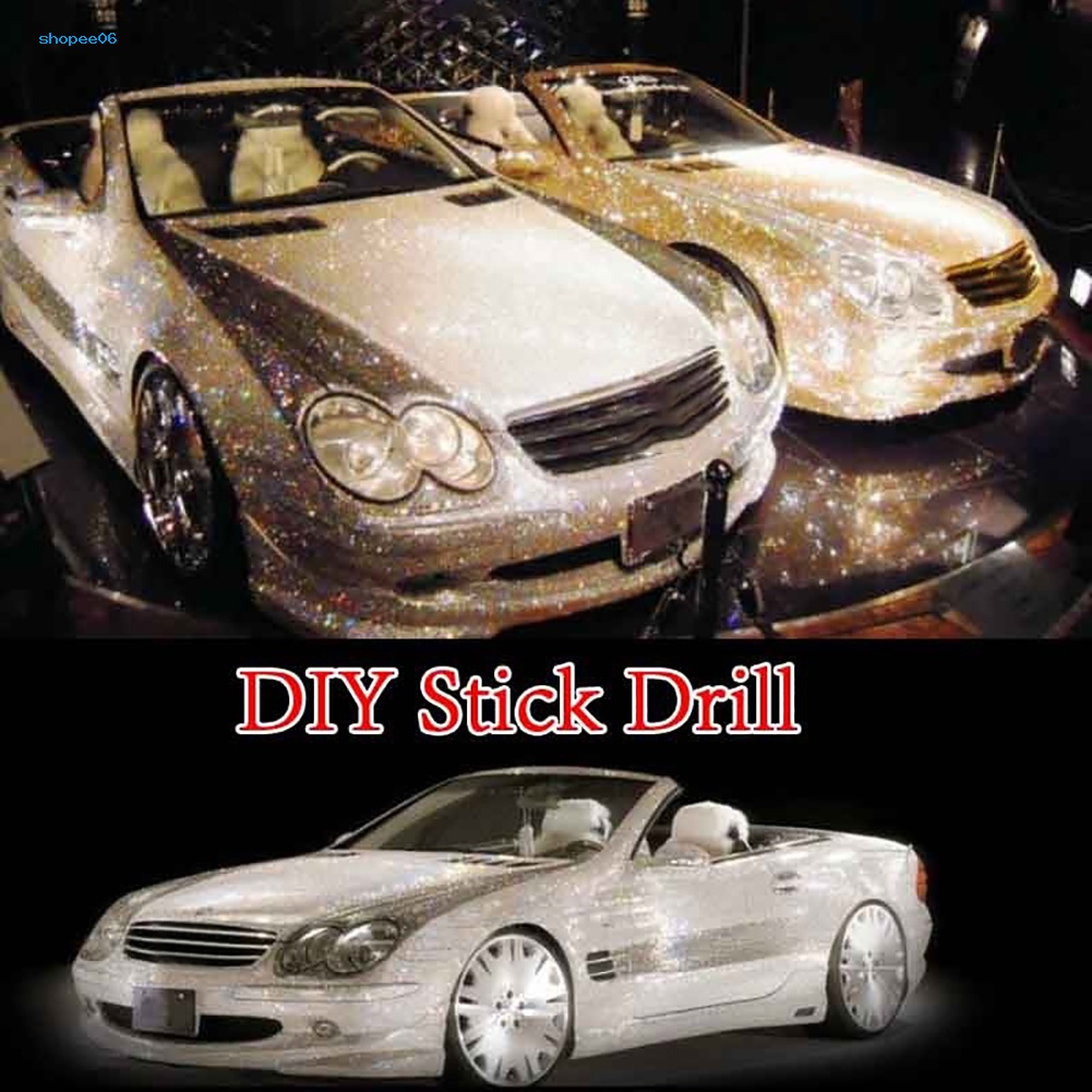 Đề Can Dán Trang Trí Điện Thoại Xe Hơi Tự Dính Đính Đá Lấp Lánh DIY