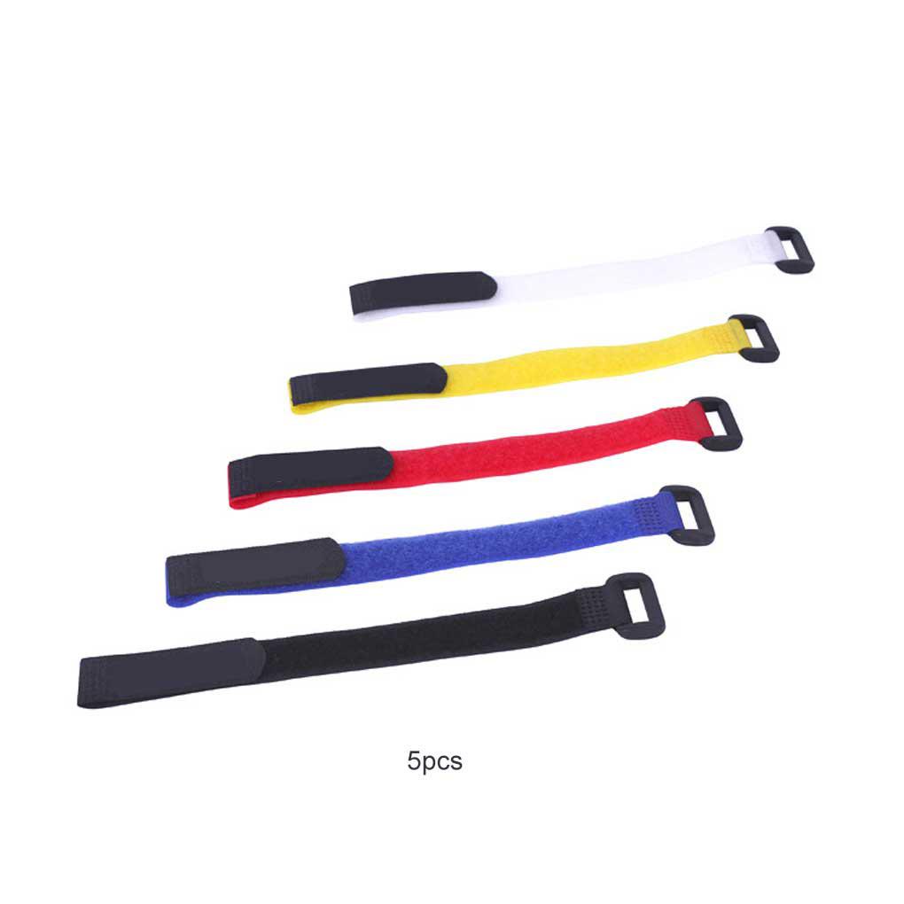 Set 5 Dây Rút Tự Dính Bằng Nilon Cho Đèn Pin / Chai Nước Tiện Dụng