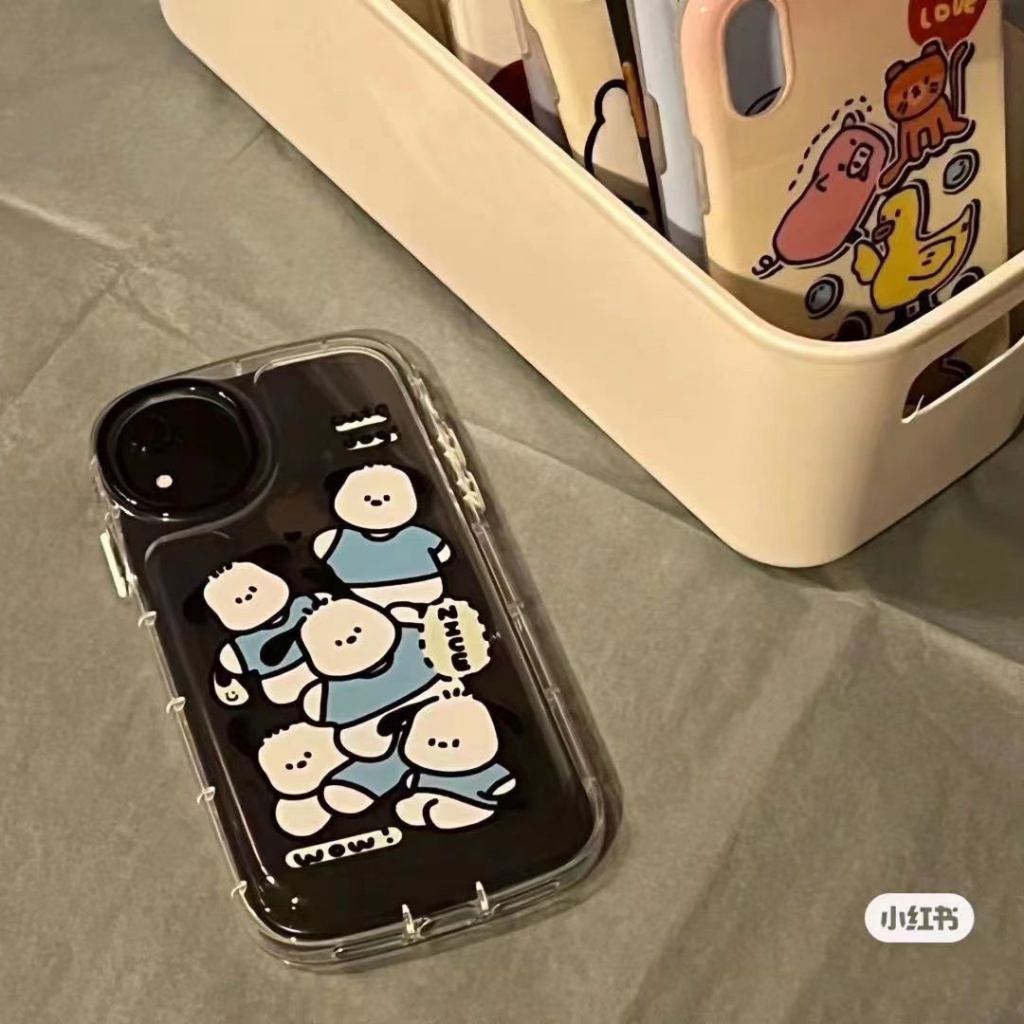 ✅Ốp Điện Thoại Mềm Màu Trong Suốt Hình Chú Chó Pacha Bảo Vệ Toàn Diện Cho iPhone 14 13promax 12 11 xr xs 7 8Plus