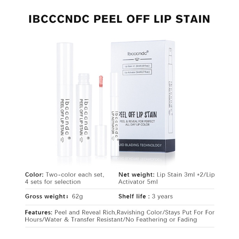 Set 2 Son Xăm Lột Vết Bẩn Môi Thương Hiệu brroa