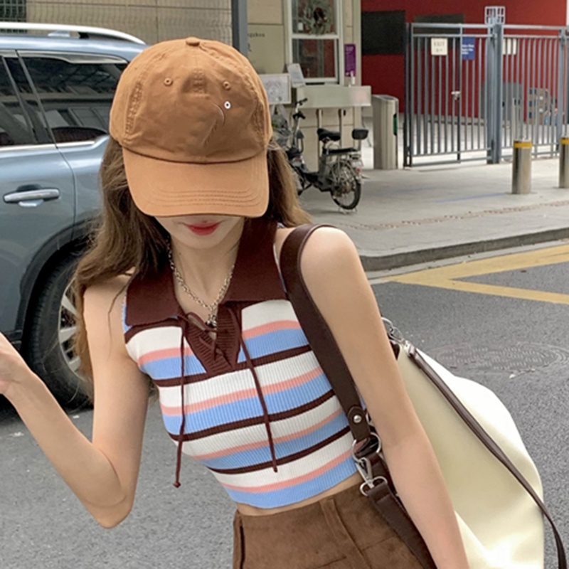 NRVP Áo Tank Top Màu Sắc Đơn Giản Thoải Mái Quyến Rũ Cho Nữ