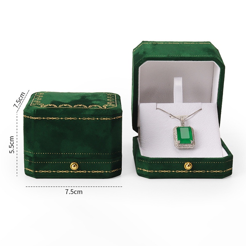 Hộp Đựng Trang Sức Giả Da Hình Bát Giác