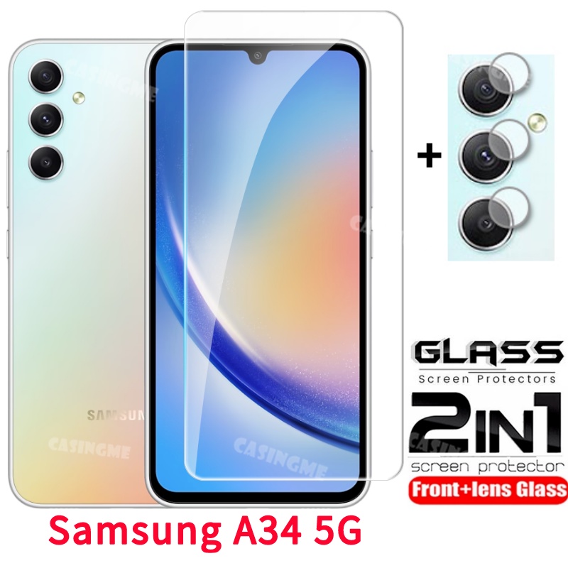 Kính Cường Lực Cong 3D Bảo Vệ Camera Cho Samsung Galaxy A34 5G 2023 A54 A 34 A14 LTE A54 34A 5G 2023