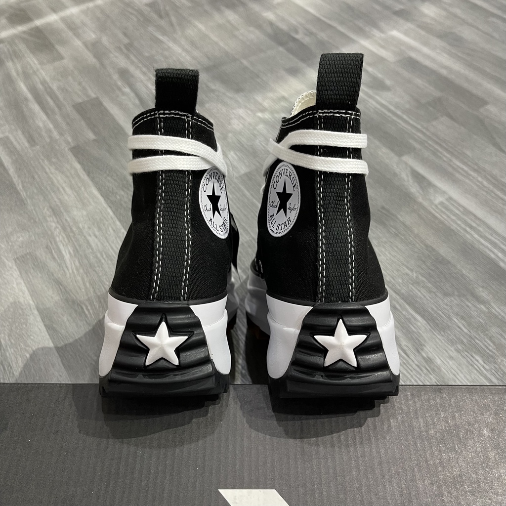 Giày Sneaker Cổ Cao - Converse Run Hike Star Black White
