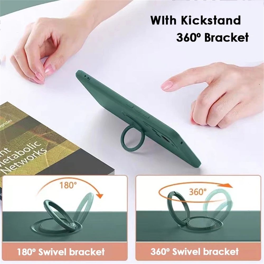 Ốp Điện Thoại Silicon Có Giá Đỡ Nam Châm Cho Samsung Galaxy S23 Ultra S22 S21 Plus S20 FE