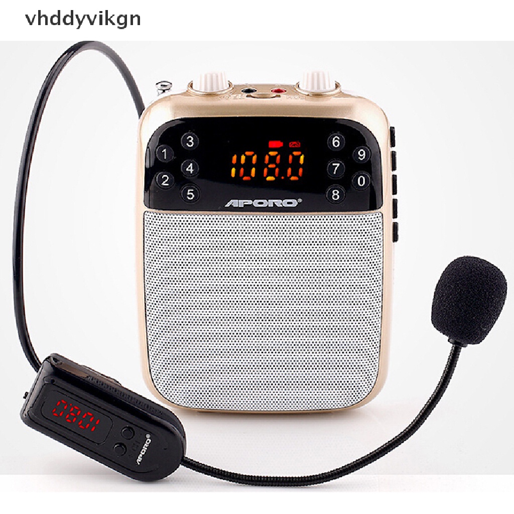 Tai Nghe Kèm Mic Không Dây VHDD FM Dùng Cho Loa / Dạy Học / tour VN