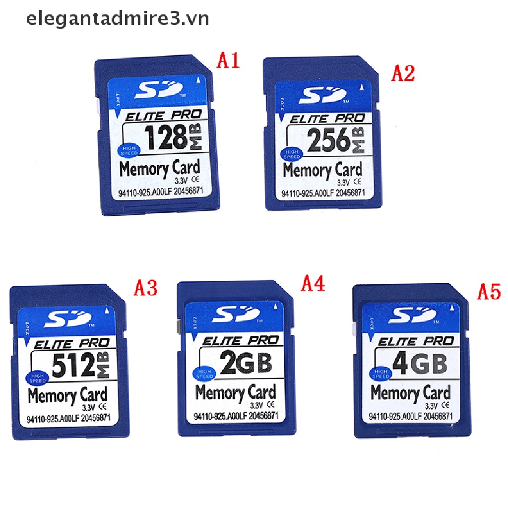 Thẻ Nhớ Tiêu Chuẩn 128MB 256MB 512MB 2GB 4GB SD