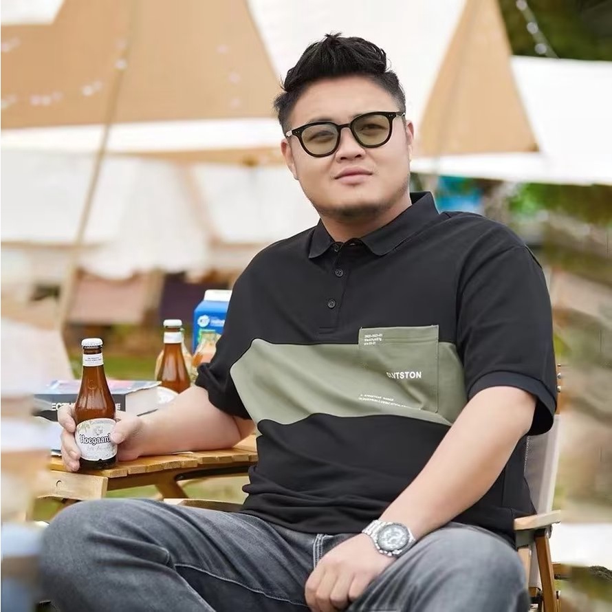 Áo polo Tay Ngắn Dáng Rộng Cỡ Lớn M-8XL Thời Trang Cao Cấp Cho Nam