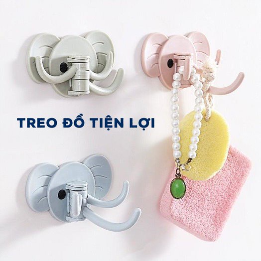 Móc Treo Đồ Đạc Hình Thú Vị 3 Móc Gắn Tường - Decor Trang Trí Nhà Cửa