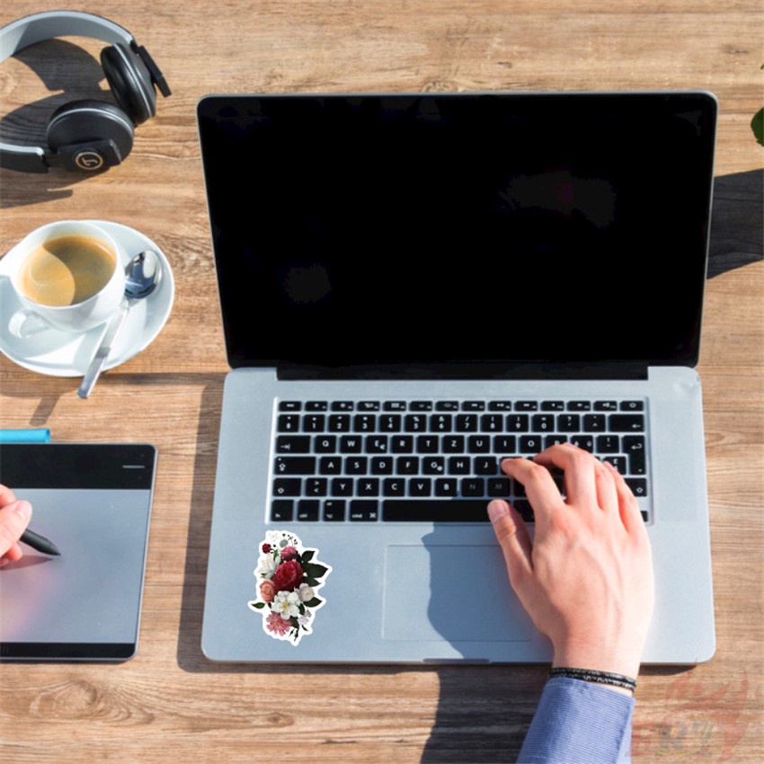 ❉ Miếng Dán Trang Trí Hình Hoa Phong Cách Vintage ❉ Bộ 40 Hình Dán Chống Thấm Nước Dùng Trang Trí Sổ Tay DIY