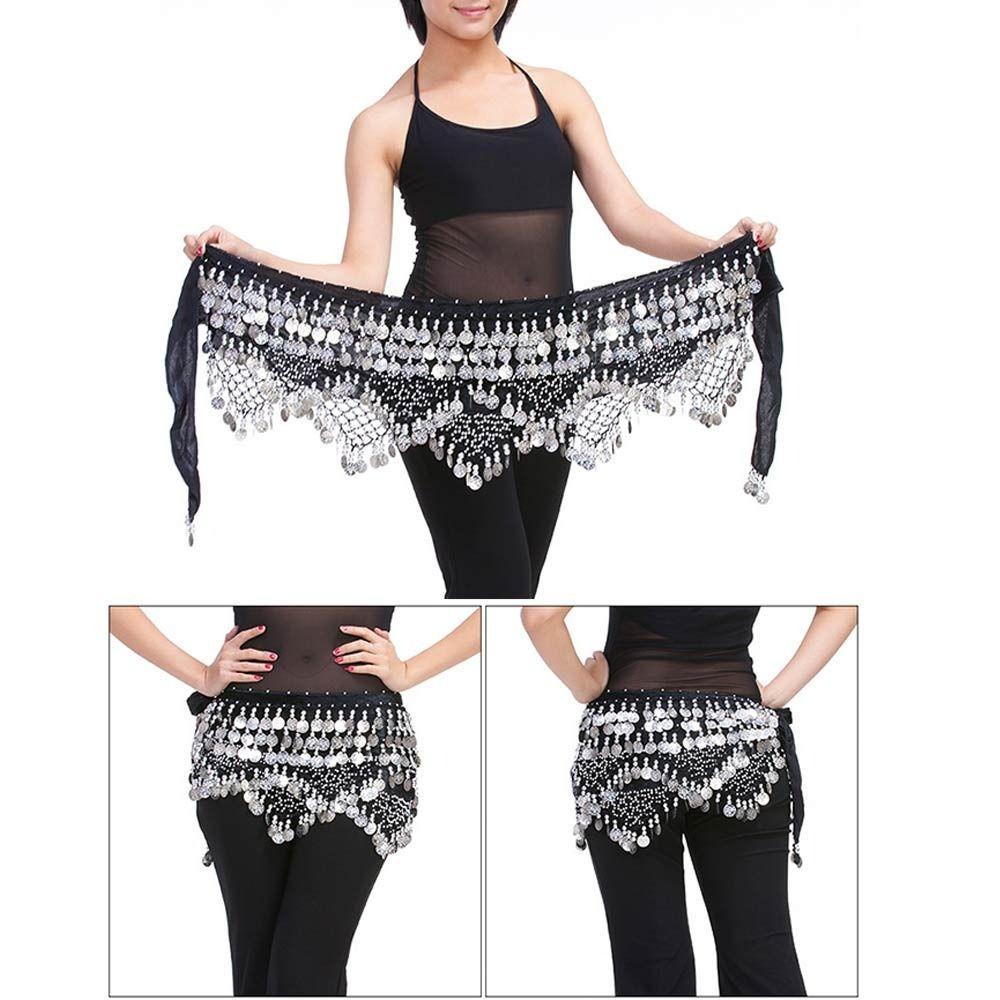 Đai Thắt Lưng Múa Bụng Đính Kim Sa Lấp Lánh Kiểu Thái Lan / Ấn Độ / Ả Rập