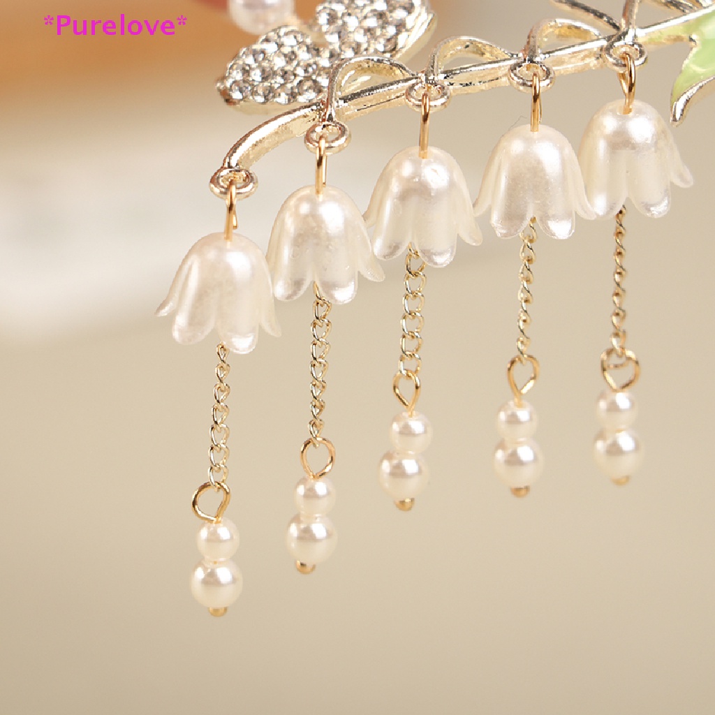 Kẹp Tóc Đính Đá Phối Tua Rua Thời Trang Cho Nữ Mới