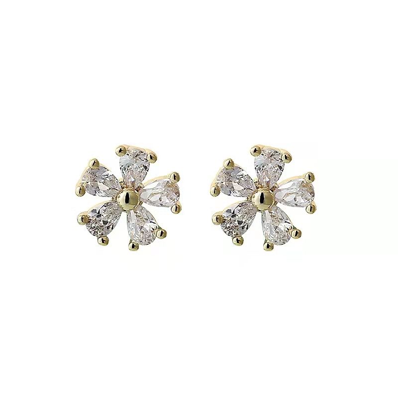 Khuyên Tai Bạc Sterling 2023 Hình Bông Hoa Xoắn Ốc Thiết Kế Thời Thượng Cho Nữ