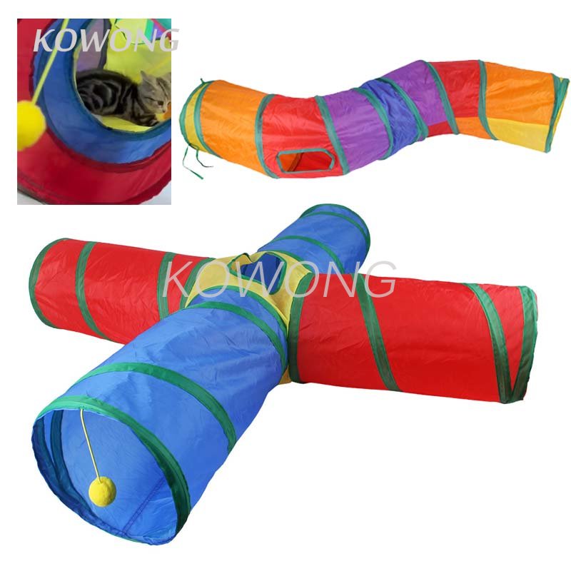 Đồ Chơi Đường Hầm Ống Chui Gấp Gọn Độc Đáo Huấn Luyện Thú Cưng