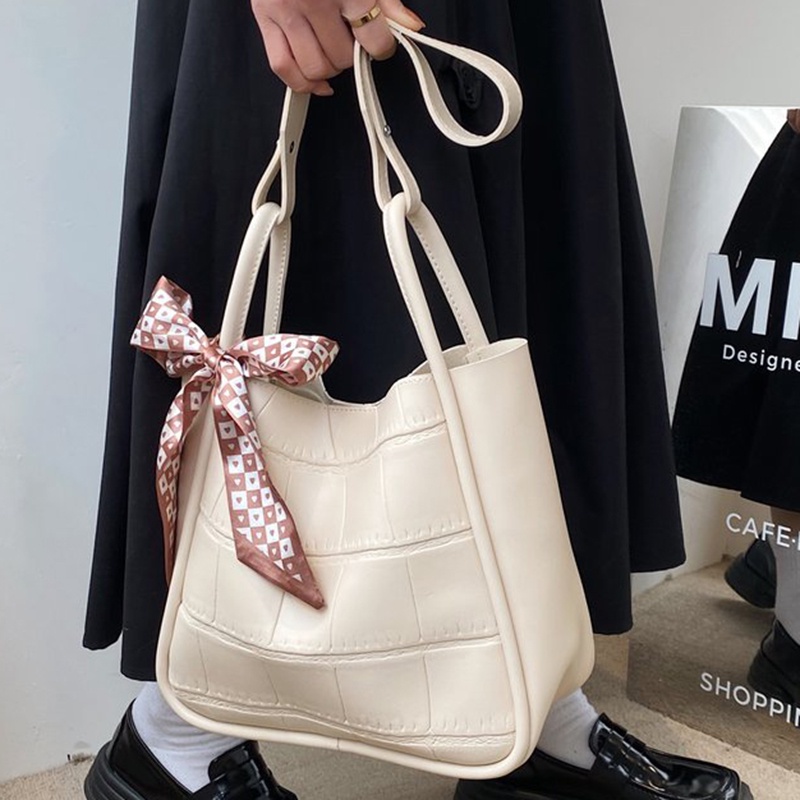 Túi Đeo Vai Cỡ Lớn Màu Sắc Tương Phản Thời Trang Cho Nữ