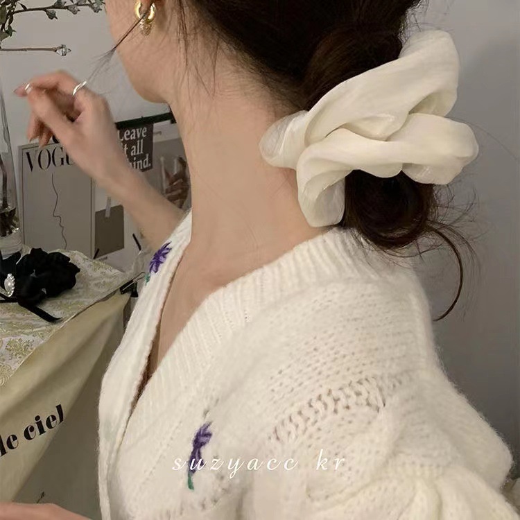 Dây Buộc Tóc Cao Su Satin Thắt Nơ Xinh Xắn Cho Nữ Mã 2023