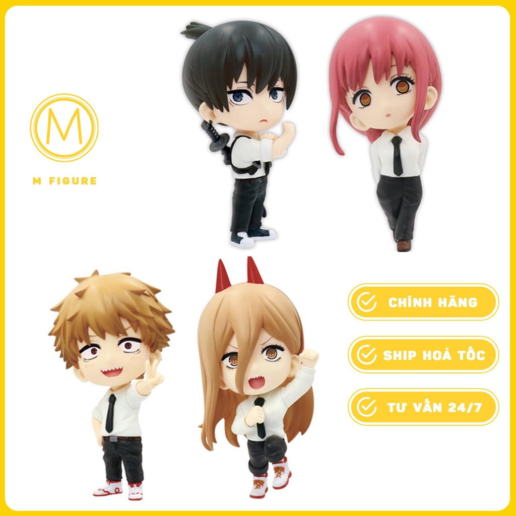 MÔ HÌNH CHÍNH HÃNG DENJI - POWER - MAKIMA - AKI - Chainsaw Man - Deformed Figure vol.1-2