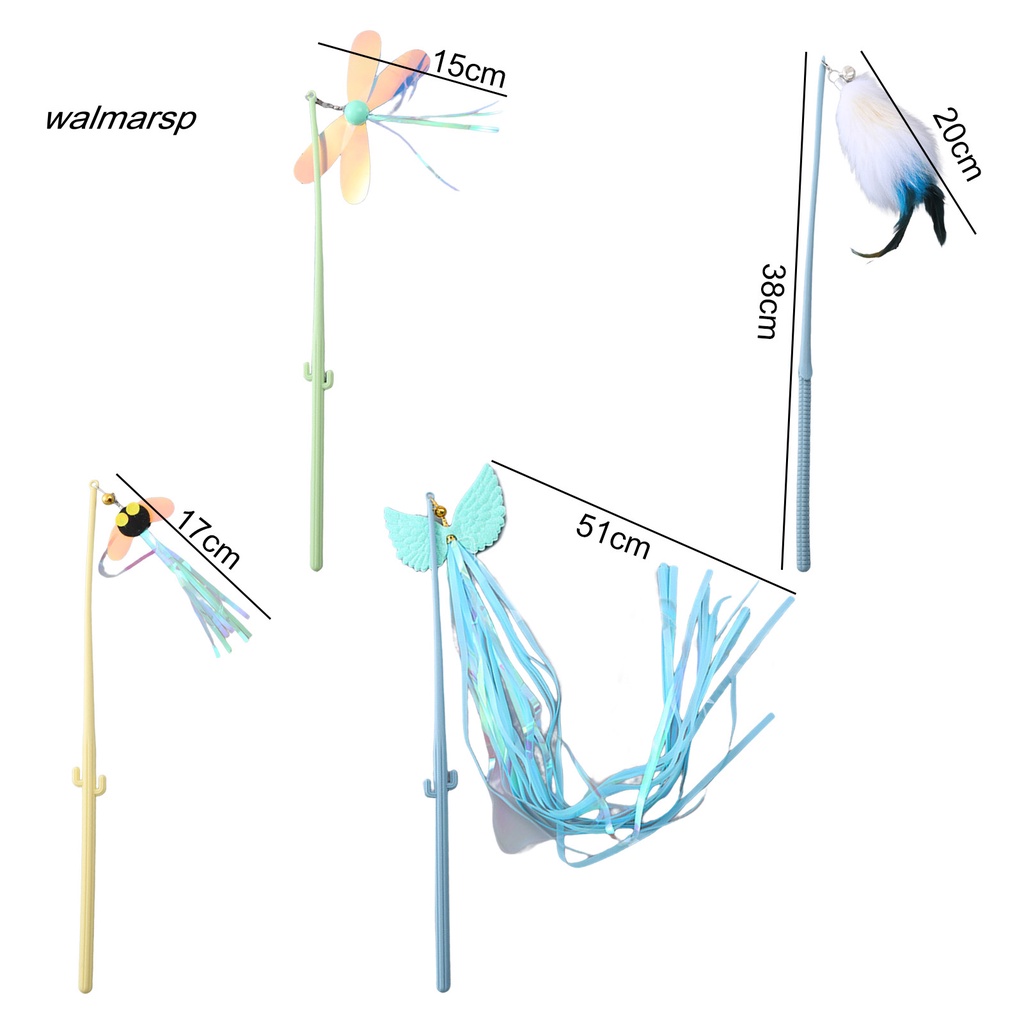 Gậy Trêu Mèo Chống Cào Đính Lông Vũ Vui Nhộn