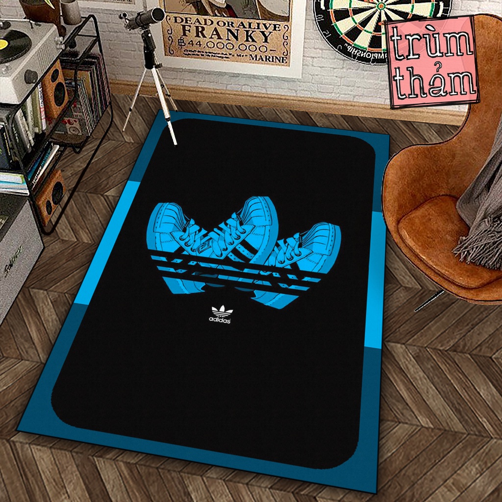 Thảm Trang Trí Giày Adid4S Logo Thời Trang Sneaker Decor Phòng Ngủ Phòng Khách Văn Phòng