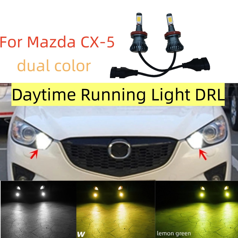 Set 2 Đèn LED Ban Ngày P13W 21SMD Dành Cho Xe Hơi Mazda CX5 CX-5 2013 2014 2015