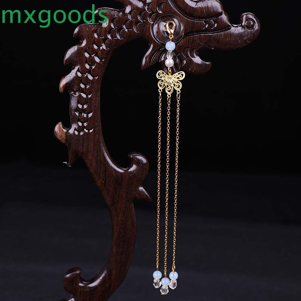Trâm Cài Tóc Hình Bươm Bướm Phối Tua Rua Phong Cách Cổ Điển Thời Trang Cho Nữ