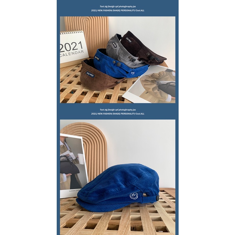 Mũ Beret Nhung Phong Cách Hàn Quốc Cổ Điển Hợp Thời Trang Mới