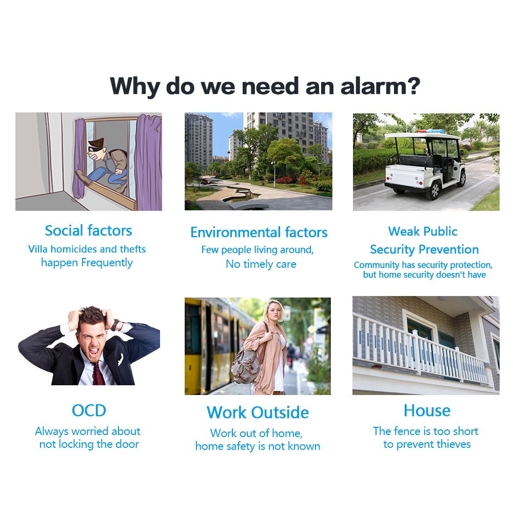 Hệ Thống Báo Động An Ninh Không Dây Điều Khiển Từ Xa PG-500 GSM