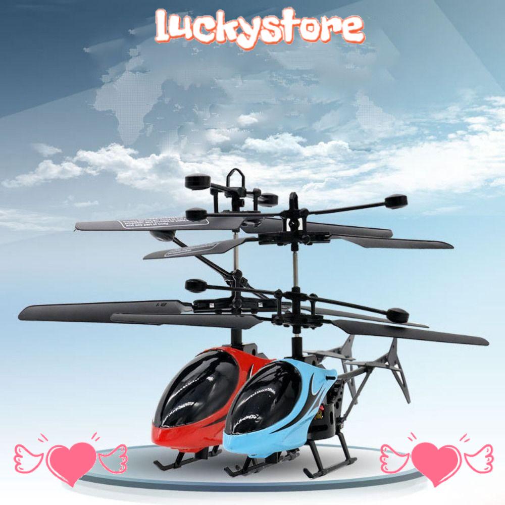 Lucky Máy Bay Trực Thăng Đồ Chơi Mini Sạc USB Cảm Ứng Hồng Ngoại Có Đèn