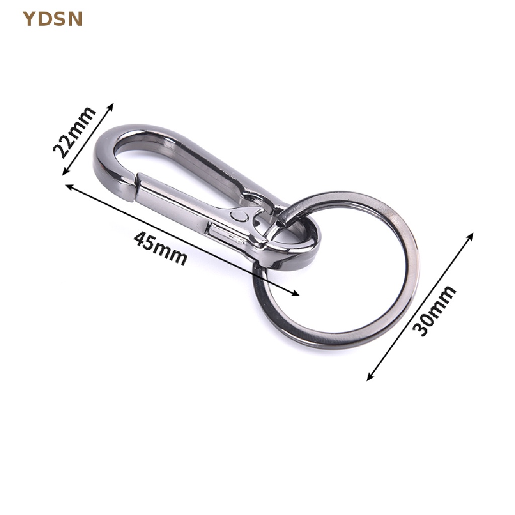 Set 2 Móc Khóa Thắt Lưng Bằng Thép Không Gỉ Chống Thất Lạc