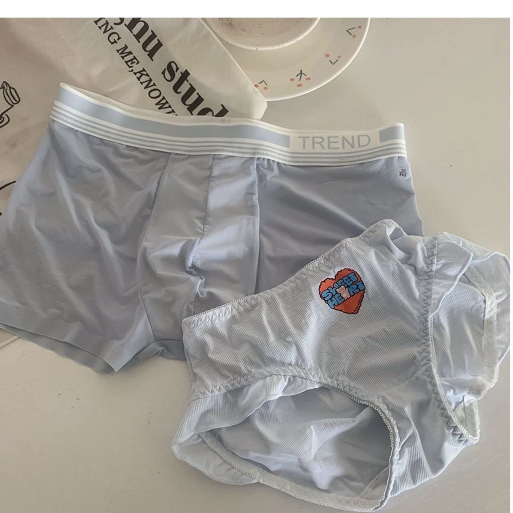 Quần Lót Lụa Nhanh Khô In Hình Gấu Loli Dễ Thương Thời Trang Mùa Hè Cho Cặp Đôi