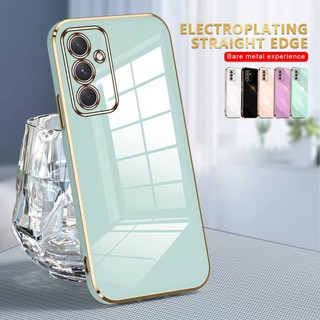 Ốp Điện Thoại TPU Dẻo Viền Vuông Mạ Vàng Sang Trọng Cho Samsung Galaxy A54 5G A 54 A34 A33 A24 A23 A14 LTE A 14 4G 5G