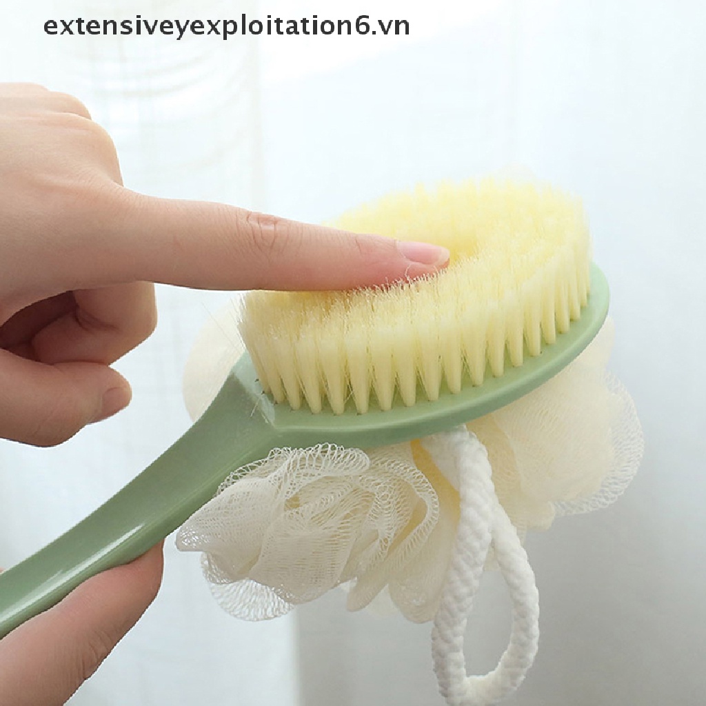 Bàn Chải Chà Lưng Tẩy Tế Bào Chết Toàn Thân Mềm Mại Có Tay Cầm Dài