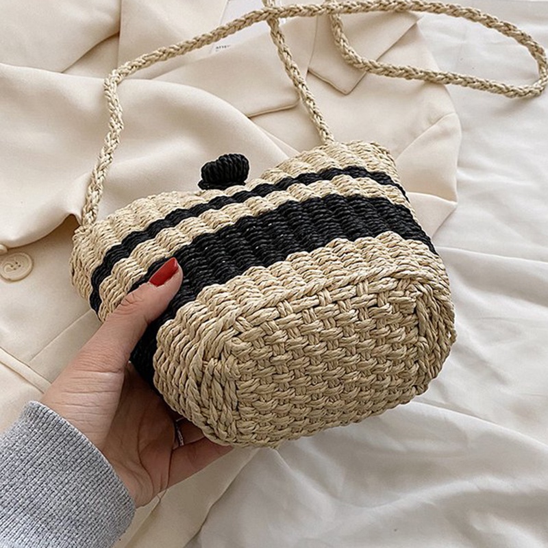 Túi Đeo Chéo Đan Lát Cỡ Nhỏ Thời Trang Sành Điệu