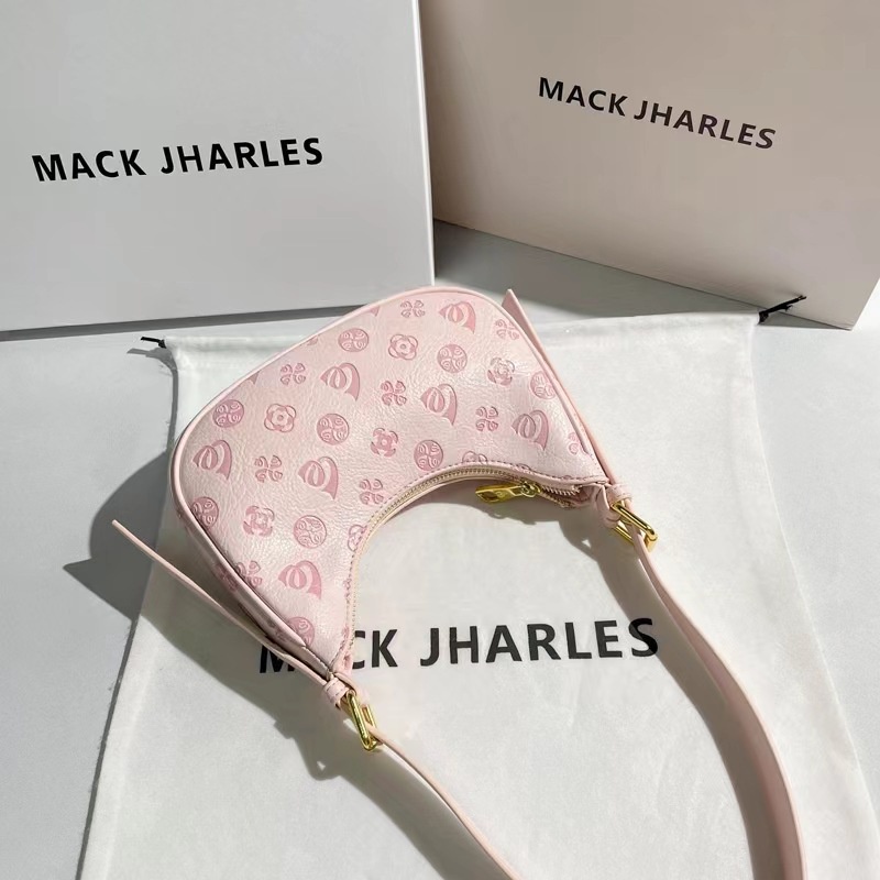 CHIC JOY Túi Xách Kẹp Nách Màu Hồng Đáng Yêu Hợp Thời Trang Cho Nữ