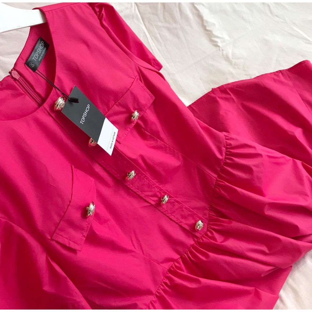 Đầm Midi Đính Nút T.o.p.s.h.op