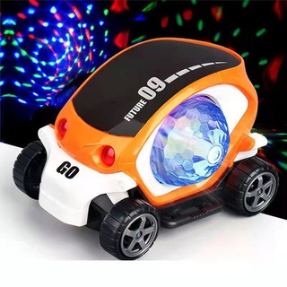 Đồ Chơi Xe Hơi Điện Tử Có Nhạc Và Đèn Vui Nhộn Cho Bé 1-2 - 3 Tuổi