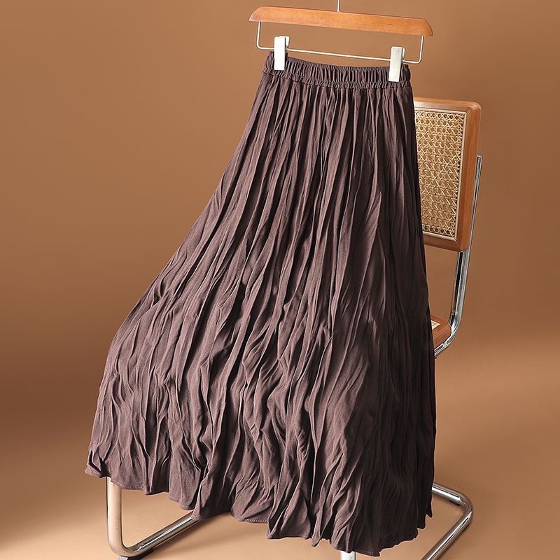 Chân Váy Chữ a Xếp Ly Lưng Cao Thời Trang Xuân Thu Hàng Mới 2023