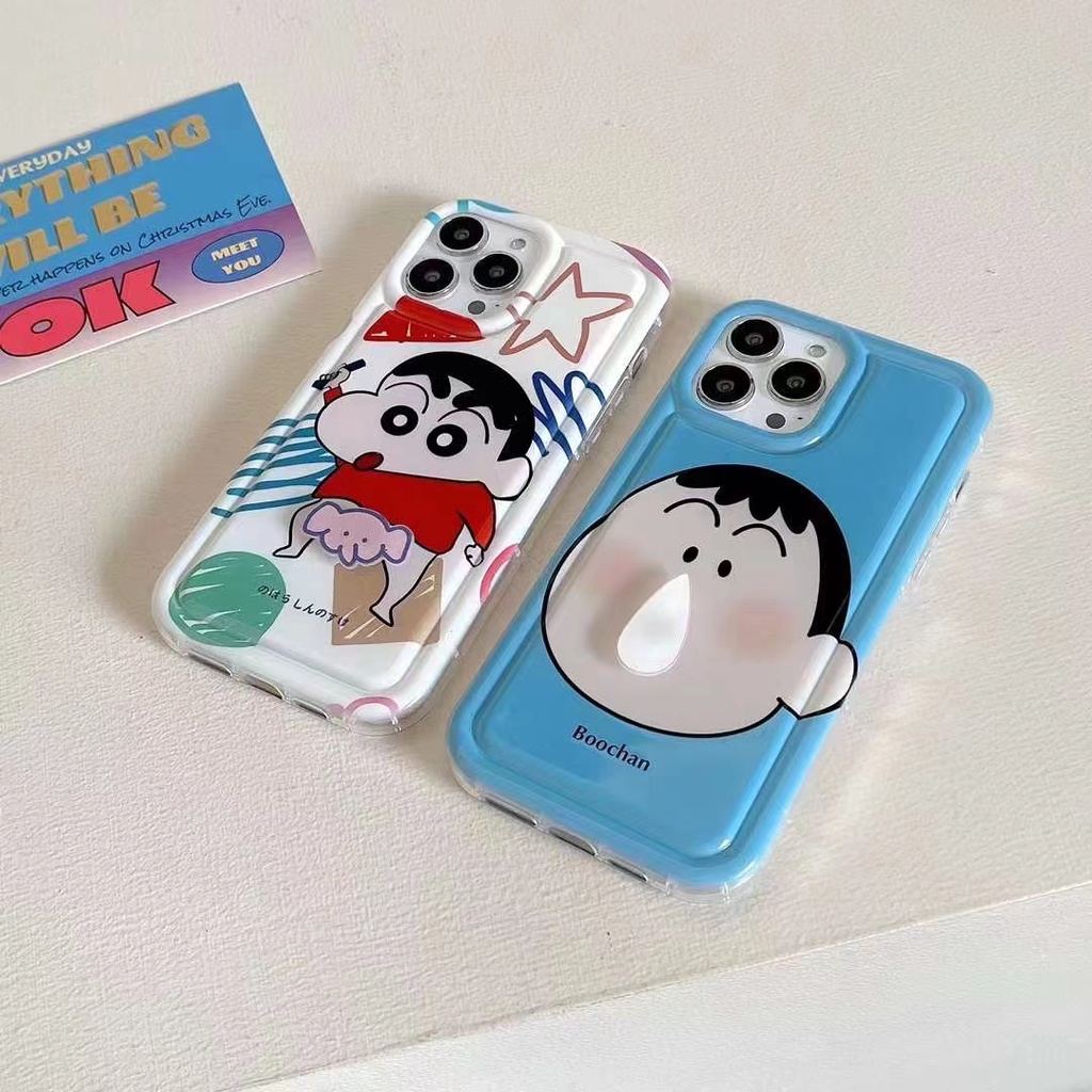 Ốp Điện Thoại Silicon Họa Tiết Cậu Bé Bút Chì Cho IPhone 14 13 12 11 Pro Max X XR XS Max 6 6S 7 8 Plus SE