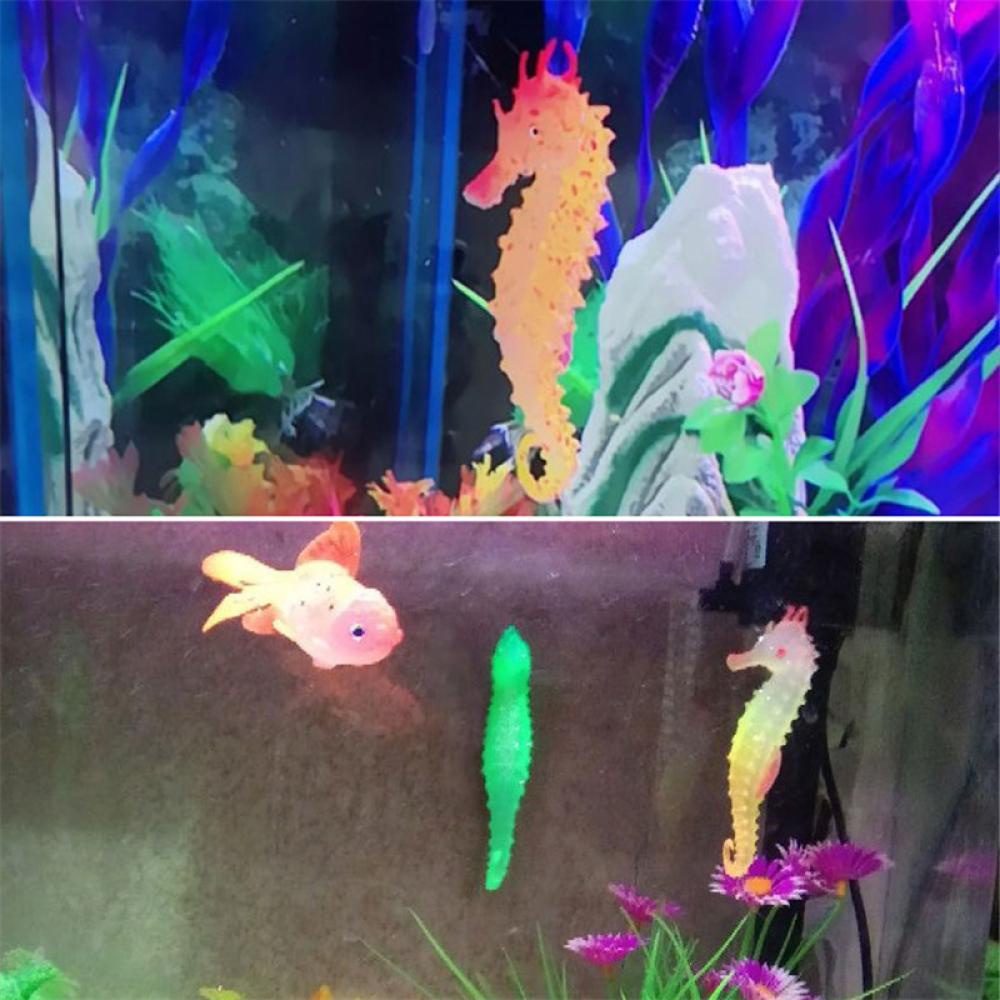 Sứa Biển Giả Bằng Silicone Phát Sáng Dùng Trang Trí Bể Cá E6P7
