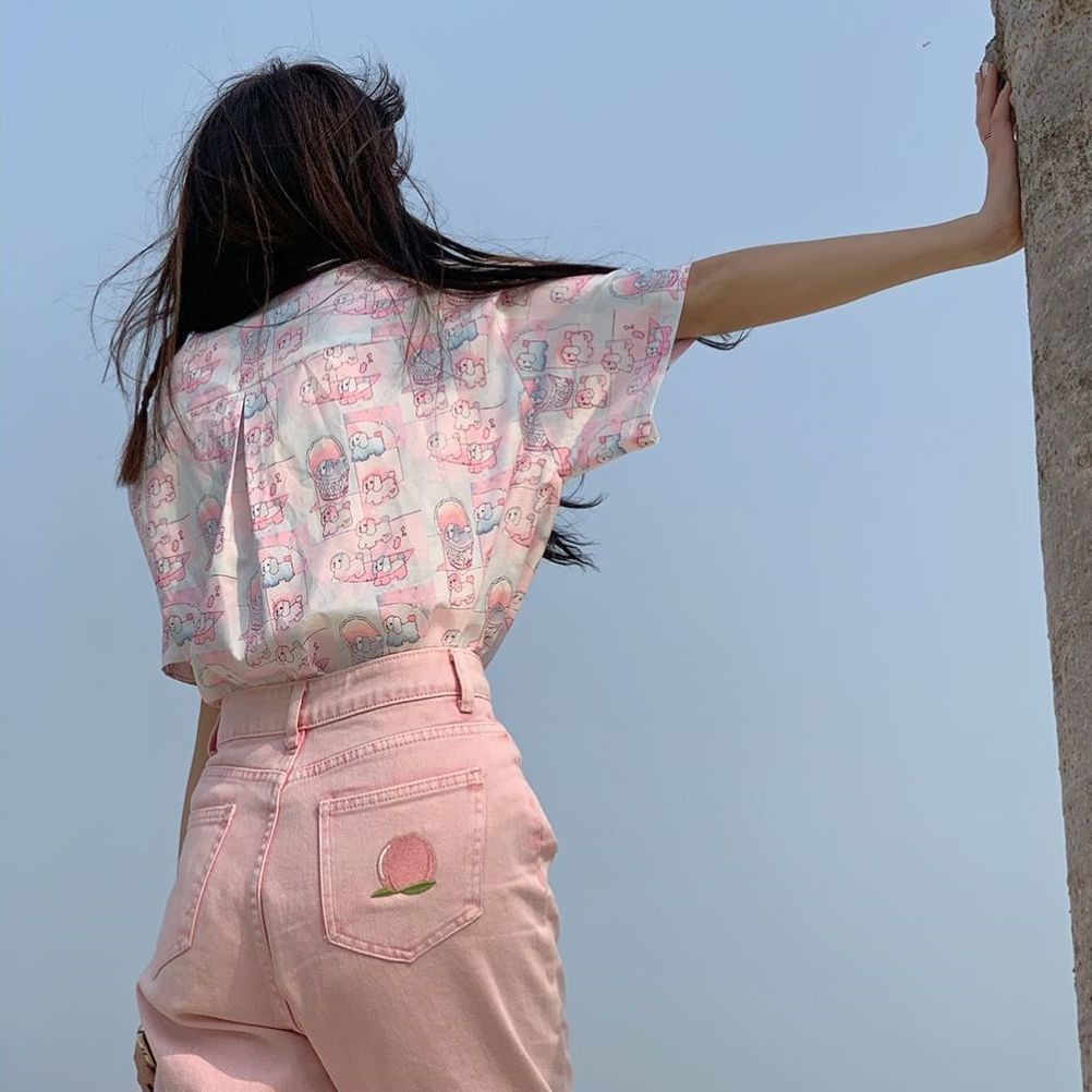 Áo Sơ Mi Ngắn Tay Dáng Rộng Thời Trang Mùa Hè Hàn Quốc 2023 Dành Cho Nữ