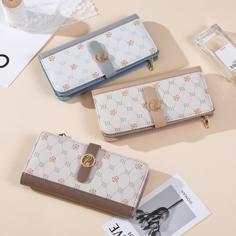 Ví Nữ Dài Thời Trang Có Khóa Kéo