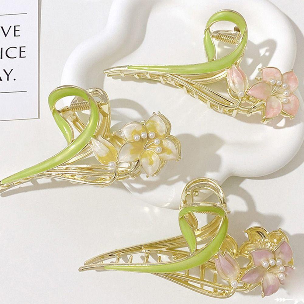 26EDIE Kẹp Tóc Hợp Kim Kiểu Dáng Ngọt Ngào Cho Nữ