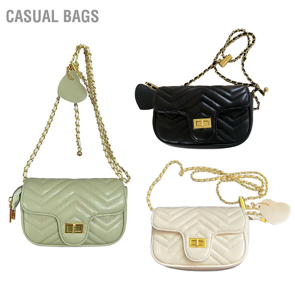 Có hàng sẵn Túi đeo chéo thời trang nữ dây chuyền hình thoi túi nhỏ gió thơm túi vuông nhỏ đeo vai túi nhỏ