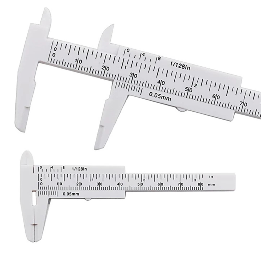 Thước Cặp Cơ Khí Bằng Nhựa Mini 80mm 80mm Chuyên Dụng