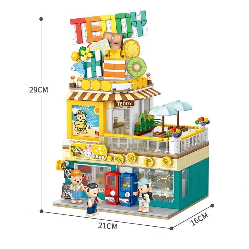 Mô Hình Lắp Ráp  Gấu Teddy Dễ Thương
