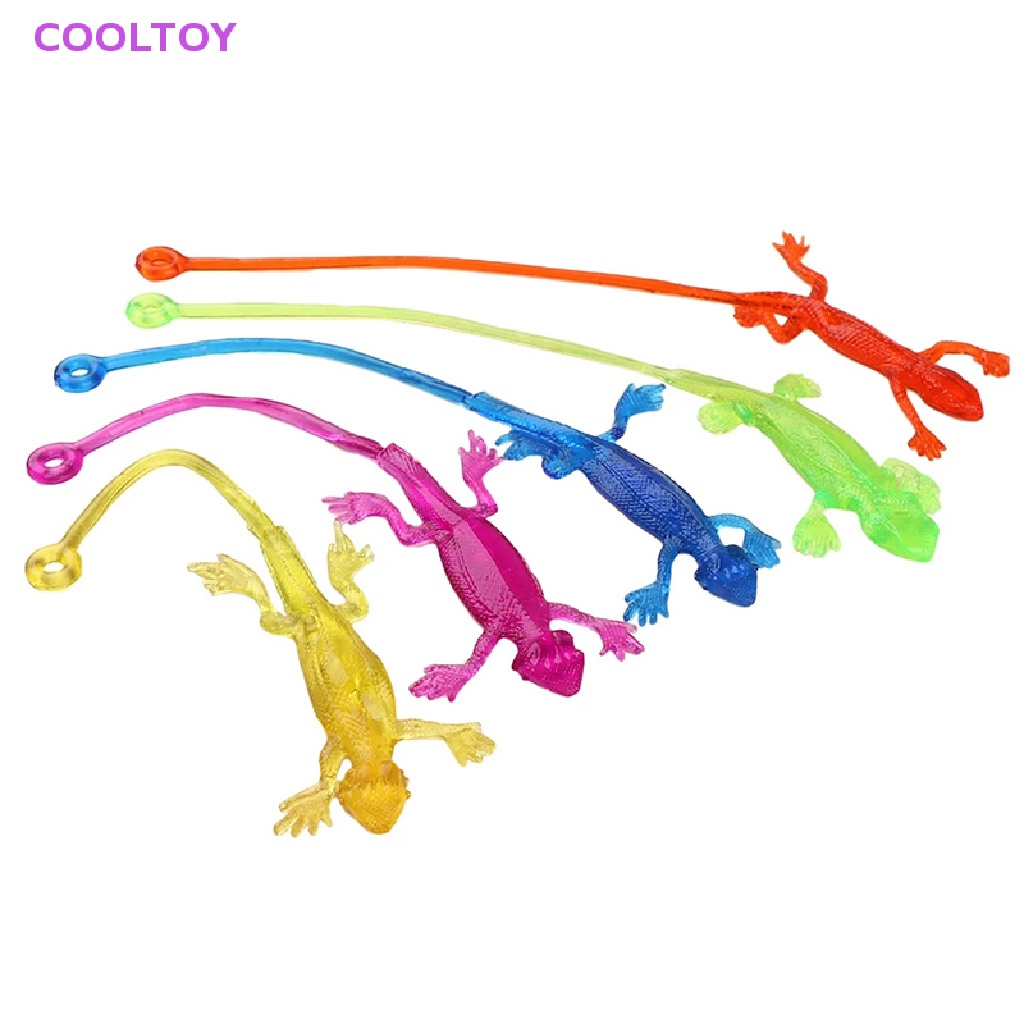 Cooltoy Set 20 Thằn Lằn Cao Su Dính Có Thể Thu Gọn Cho Bé