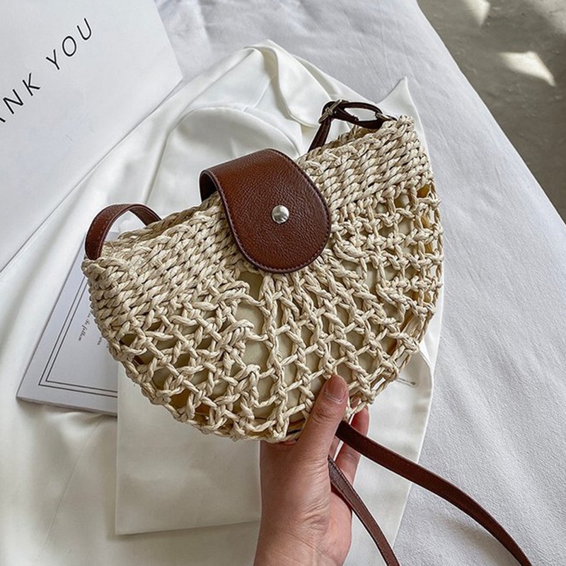 Túi cói Bằng Rơm Phong Cách Phương Tây Dễ Phối Đồ Cho Nữ