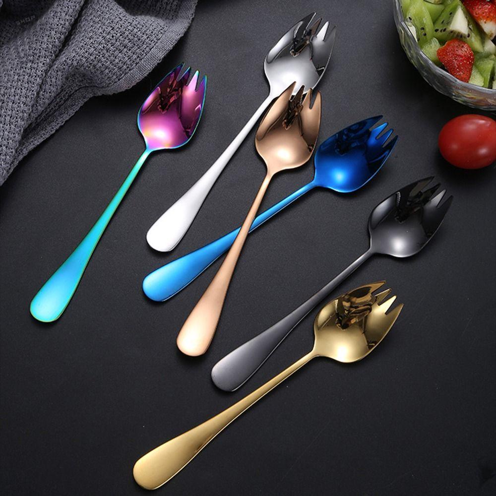 Muỗng Ăn Kem Bằng Thép Không Gỉ Tái Sử Dụng Được AUGUSTINA Spork